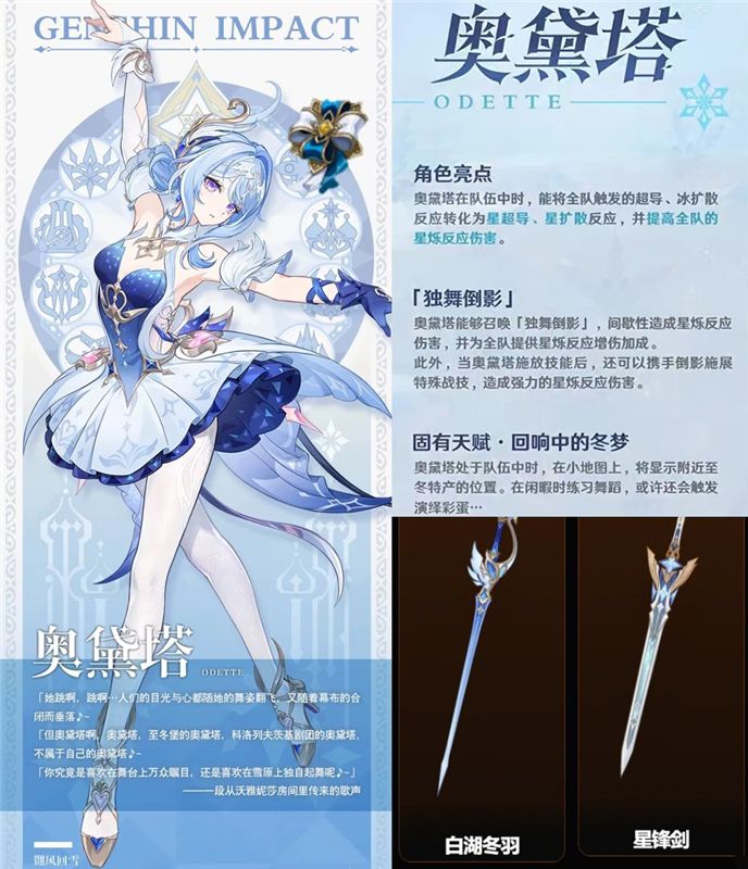 原神7.0奥黛塔怎么培养 原神奥黛塔武器圣遗物推荐