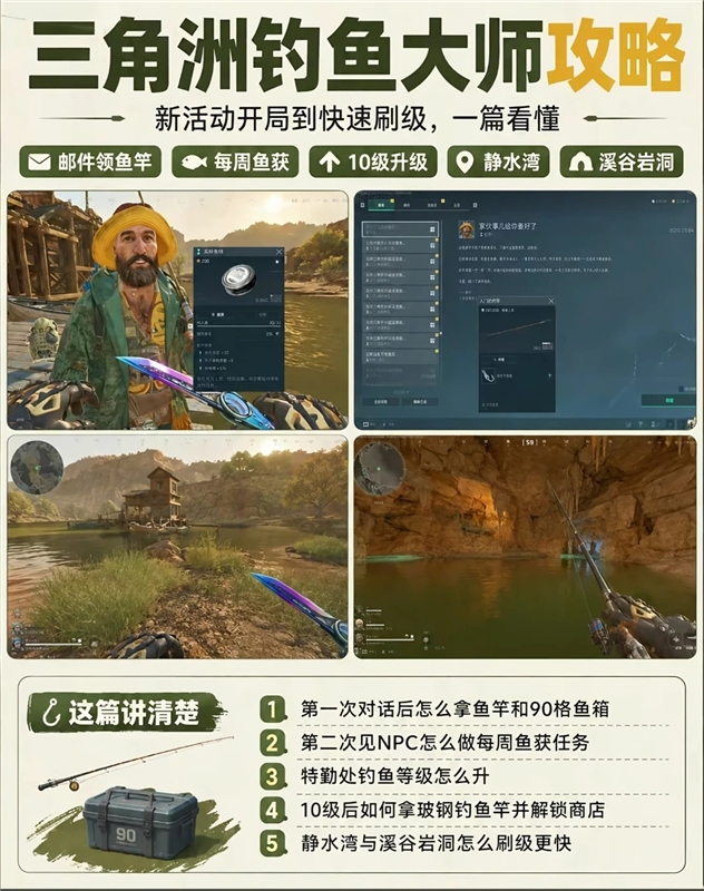 三角洲行动S11赛季新手钓鱼技巧攻略-半天速刷满级！