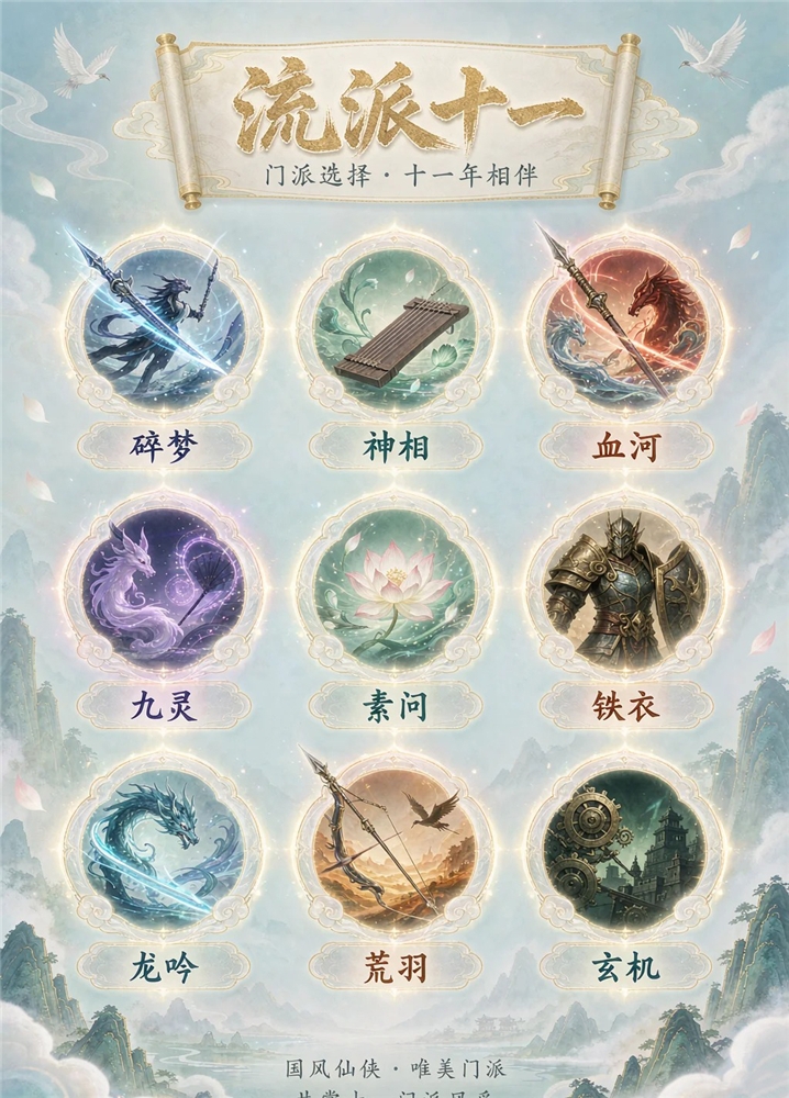 逆水寒选哪个流派最好-逆水寒新手11流派零氪首选这3个