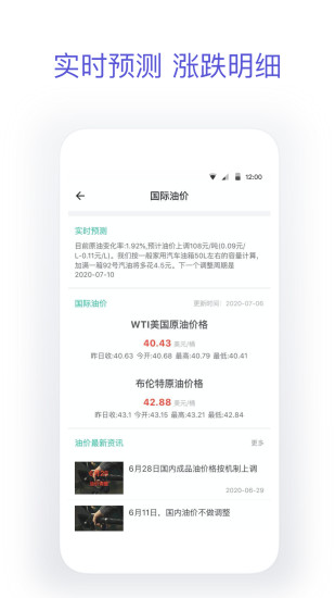 今日油价APP截图